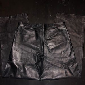 Emporio Armani Leather Pants
